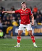 10 November 2023; Jack Crowley of Munster during the United Rugby Championship match between Ulster and Munster at Kingspan Stadium in Belfast. Photo by Ramsey Cardy/Sportsfile