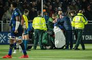 11 November 2023; John Porch of Connacht is forced off with an injury during the United Rugby Championship match between Edinburgh and Connacht at The Dam Health Stadium in Edinburgh, Scotland. Photo by Paul Devlin/Sportsfile