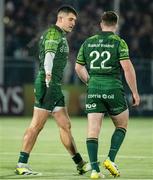 11 November 2023; Tiernan O'Halloran of Connacht celebrates after scoring a second half try during the United Rugby Championship match between Edinburgh and Connacht at The Dam Health Stadium in Edinburgh, Scotland. Photo by Paul Devlin/Sportsfile