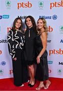 11 November 2023; Attendees, from left, Kathleen Molloy, Sheila O'Brien, and Judy Lawlor in attendance at the Team Ireland Olympic Ball at the Mansion House in Dublin. The event was a joint celebration of the brilliant performances of Team Ireland athletes at the European Games this summer, as well as the announcement of the winners of the Olympic Federation of Ireland Annual Awards. The event was attended by the Minister for Tourism, Culture, Arts, Gaeltacht, Sport and Media, Catherine Martin TD, Minister of State for Sport and Physical Education, Thomas Byrne TD, Olympic medallists, European Games athletes, Team Ireland Sponsors and Partners, Sport Ireland and the wider Olympic family. Photo by Brendan Moran/Sportsfile