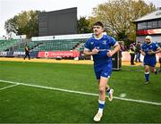 12 November 2023; Jimmy O'Brien of Leinster runs out before the United Rugby Championship match between Dragons and Leinster at Rodney Parade in Newport, Wales. Photo by Harry Murphy/Sportsfile