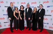 11 November 2023; Deloitte representatives, from left, Harry and Mags Goddard, Jennifer and Andrew Graham and Sarah and Dan Murray in attendance at the Team Ireland Olympic Ball at the Mansion House in Dublin. The event was a joint celebration of the brilliant performances of Team Ireland athletes at the European Games this summer, as well as the announcement of the winners of the Olympic Federation of Ireland Annual Awards. The event was attended by the Minister for Tourism, Culture, Arts, Gaeltacht, Sport and Media, Catherine Martin TD, Minister of State for Sport and Physical Education, Thomas Byrne TD, Olympic medallists, European Games athletes, Team Ireland Sponsors and Partners, Sport Ireland and the wider Olympic family. Photo by Brendan Moran/Sportsfile