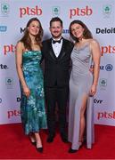 11 November 2023; Attendees, from left, Isobel Radford-Dodd, Cian Spillane and Hanna D'Aughton in attendance at the Team Ireland Olympic Ball at the Mansion House in Dublin. The event was a joint celebration of the brilliant performances of Team Ireland athletes at the European Games this summer, as well as the announcement of the winners of the Olympic Federation of Ireland Annual Awards. The event was attended by the Minister for Tourism, Culture, Arts, Gaeltacht, Sport and Media, Catherine Martin TD, Minister of State for Sport and Physical Education, Thomas Byrne TD, Olympic medallists, European Games athletes, Team Ireland Sponsors and Partners, Sport Ireland and the wider Olympic family. Photo by Brendan Moran/Sportsfile