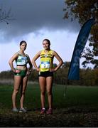 15 November 2023; Avril Millerick, left, and Roise Roberts pictured at the launch of the 123.ie National Senior and Even Age Cross Country Championships which take place in Gowran Demesne on Sunday November 19th 2023. Tickets and further information available at AthleticsIreland.ie. Photo by David Fitzgerald/Sportsfile