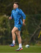 14 November 2023; Lee Barron during Leinster rugby squad training at UCD in Dublin. Photo by Brendan Moran/Sportsfile