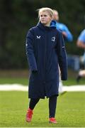 14 November 2023; Athletic performance intern Orla Hayes during Leinster rugby squad training at UCD in Dublin. Photo by Brendan Moran/Sportsfile