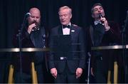 11 November 2023; French Ambassador to Ireland Vincent Guérand, centre, with the Galway Tenors at the Team Ireland Olympic Ball at the Mansion House in Dublin. The event was a joint celebration of the brilliant performances of Team Ireland athletes at the European Games this summer, as well as the announcement of the winners of the Olympic Federation of Ireland Annual Awards. The event was attended by the Minister for Tourism, Culture, Arts, Gaeltacht, Sport and Media, Catherine Martin TD, Minister of State for Sport and Physical Education, Thomas Byrne TD, Olympic medallists, European Games athletes, Team Ireland Sponsors and Partners, Sport Ireland and the wider Olympic family. Photo by David Fitzgerald/Sportsfile