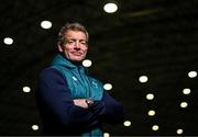 17 November 2023; Men's head coach James Topping poses for a portrait during the Ireland media day ahead of the HSBC SVNS Season at the IRFU High Performance Centre in Dublin. Photo by Ben McShane/Sportsfile