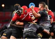 18 November 2023; Edwin Edogbo of Munster competes in a maul during the United Rugby Championship match between Munster and DHL Stormers at Thomond Park in Limerick. Photo by David Fitzgerald/Sportsfile