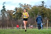 19 November 2023; Fiona Everard of Bandon AC, Cork, competing in the Womens Senior 9000m during the 123.ie National Senior & Even Age Cross Country Championships at Gowran Demesne in Kilkenny. Photo by Ben McShane/Sportsfile
