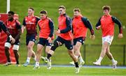 21 November 2023; Jack Crowley, centre, during a Munster rugby squad training session at University of Limerick in Limerick. Photo by Brendan Moran/Sportsfile