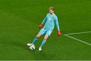 21 November 2023; Republic of Ireland goalkeeper Caoimhin Kelleher during the international friendly match between Republic of Ireland and New Zealand at Aviva Stadium in Dublin. Photo by Ben McShane/Sportsfile