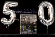 24 November 2023; A general view of of the Allianz Cumann na mBunscol 50th anniversary book, &quot;50 Bliain ag Fás&quot;, at Croke Park in Dublin. Photo by Sam Barnes/Sportsfile