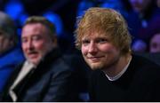 25 November 2023; Singer Ed Sheeran, right, and Michael Flatley at the 3Arena in Dublin. Photo by Stephen McCarthy/Sportsfile