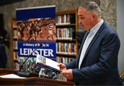 28 November 2023; Leinster Rugby and Merrion Press launched A History of Rugby in Leinster in the Library Room, RDS on Tuesday evening. The book, written by Dr David Doolin, explores the growth of the game in the province through Irish history, and how the events that impacted Ireland, filtered into the evolution of Leinster rugby from its origins to the present day. In attendance at the launch is author Dr David Doolin. The book is available in all good bookshops and on the Merrion Press website and Amazon. Photo by Harry Murphy/Sportsfile