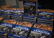 28 November 2023; Leinster Rugby and Merrion Press launched A History of Rugby in Leinster in the Library Room, RDS on Tuesday evening. The book, written by Dr David Doolin, explores the growth of the game in the province through Irish history, and how the events that impacted Ireland, filtered into the evolution of Leinster rugby from its origins to the present day. The book, pictured, is available in all good bookshops and on the Merrion Press website and Amazon. Photo by Harry Murphy/Sportsfile