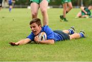 7 September 2013; Robert Vallejo, Leinster, scores his side's first try. Under 19 Interprovincial, Leinster v Connacht, Templeville Road, Dublin. Photo by Sportsfile