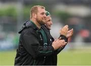 7 September 2013; Brett Wilkson, Connacht, applaudes the crowd after the game. Celtic League 2013/14, Round 1, Connacht v Zebre, Sportsground, Galway. Picture credit: Ray Ryan / SPORTSFILE