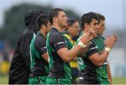 7 September 2013; Robbie Henshaw, Connacht, after the game. Celtic League 2013/14, Round 1, Connacht v Zebre, Sportsground, Galway. Picture credit: Ray Ryan / SPORTSFILE