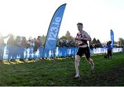 2 December 2023; Sean Lawton of Durrus A.C. on his way to winning the U19 Boys race during the 123.ie National Novice & Juvenile Uneven Age Cross Country Championships at Navan Racecourse in Navan, Meath. Photo by David Fitzgerald/Sportsfile