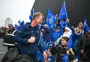 10 December 2023; Leinster head coach Leo Cullen arrives before the Investec Champions Cup Pool 4 Round 1 match between La Rochelle and Leinster at Stade Marcel Deflandre in La Rochelle, France. Photo by Harry Murphy/Sportsfile