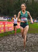 10 December 2023; Roisin Flanagan of Ireland competes in the senior women's 9000m during the SPAR European Cross Country Championships at Laeken Park in Brussels, Belgium. Photo by Sam Barnes/Sportsfile