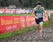 10 December 2023; Kevin Mulcaire of Ireland competes in the senior men's 9000m during the SPAR European Cross Country Championships at Laeken Park in Brussels, Belgium. Photo by Sam Barnes/Sportsfile