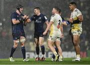 10 December 2023; James Ryan, left, and Garry Ringrose of Leinster during the Investec Champions Cup match between La Rochelle and Leinster at Stade Marcel Deflandre in La Rochelle, France. Photo by Harry Murphy/Sportsfile