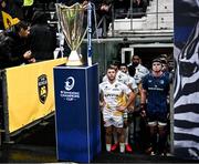 10 December 2023; Captains Pierre Bourgarit of La Rochelle and James Ryan of Leinster wait to run out before the Investec Champions Cup match between La Rochelle and Leinster at Stade Marcel Deflandre in La Rochelle, France. Photo by Harry Murphy/Sportsfile