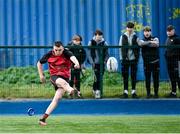 14 December 2023; Joe Larkin of St. Mary’s CBC during the Division 3A JCT Development Shield final match between St. Mary’s CBC, Portlaoise and Creagh College at Energia Park in Dublin. Photo by Stephen Marken/Sportsfile