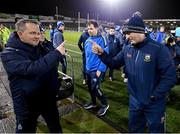11 March 2023; Waterford manager Davy Fitzgerald, left, and Tipperary manager Liam Cahill after the Allianz Hurling League Division 1 Group B match between Tipperary and Waterford at FBD Semple Stadium in Thurles, Tipperary. Photo by Stephen McCarthy/Sportsfile