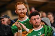 10 December 2023; Conor Glass, left, and Tiarnan Flanagan of Glen after the AIB Ulster GAA Football Senior Club Championship Final match between Glen of Derry, and Scotstown of Monaghan, at BOX-IT Athletic Grounds in Armagh. Photo by Ramsey Cardy/Sportsfile