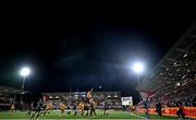 16 December 2023; Alan O'Connor of Ulster wins possession in the lineout during the Investec Champions Cup Pool 2 Round 2 match between Ulster and Racing 92 at Kingspan Stadium in Belfast. Photo by Ramsey Cardy/Sportsfile