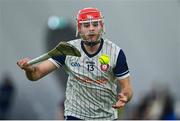 4 January 2024; Ruadhan Mulrooney of New York during the Connacht Hurling League semi-final match between Galway and New York at University of Galway Connacht GAA AirDome in Bekan, Mayo. Photo by Tyler Miller/Sportsfile