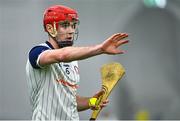 4 January 2024; Darragh Moran of New York during the Connacht Hurling League semi-final match between Galway and New York at University of Galway Connacht GAA AirDome in Bekan, Mayo. Photo by Tyler Miller/Sportsfile