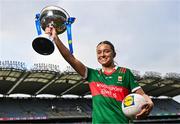 10 January 2024; Saoirse Lally of Mayo stands for portrait at the launch of the 2024 Lidl Ladies National Football Leagues at Croke Park in Dublin. Photo by Sam Barnes/Sportsfile