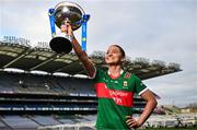 10 January 2024; Saoirse Lally of Mayo stands for portrait at the launch of the 2024 Lidl Ladies National Football Leagues at Croke Park in Dublin. Photo by Sam Barnes/Sportsfile