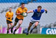 14 January 2024; Eddie Healy of Listowel Emmets in action against Stephen Sheridan of Arva during the AIB GAA Football All-Ireland Junior Club Championship final match between Arva of Cavan and Listowel Emmets of Kerry at Croke Park in Dublin. Photo by Ben McShane/Sportsfile