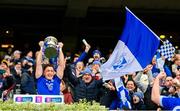 14 January 2024; Arva captain Ciarán Brady lifts the cup after the AIB GAA Football All-Ireland Junior Club Championship final match between Arva of Cavan and Listowel Emmets of Kerry at Croke Park in Dublin. Photo by Ben McShane/Sportsfile