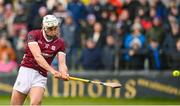 14 January 2024; Jason Flynn of Galway during the Dioralyte Walsh Cup Round 3 match between Galway and Laois at Duggan Park in Ballinasloe, Galway. Photo by Seb Daly/Sportsfile