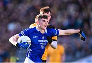 14 January 2024; Barry Donnelly of Arva in action against Darragh Leahy of Listowel Emmets during the AIB GAA Football All-Ireland Junior Club Championship final match between Arva of Cavan and Listowel Emmets of Kerry at Croke Park in Dublin. Photo by Piaras Ó Mídheach/Sportsfile