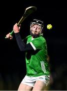 10 January 2024;  Patrick O'Donovan of Limerick during the Co-Op Superstores Munster Hurling League Group A match between Clare and Limerick at Clarecastle GAA astro pitch in Clare. Photo by Piaras Ó Mídheach/Sportsfile
