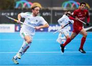 19 January 2024; Tim Cross of Ireland in action during the FIH Men's Olympic Hockey Qualifying Tournament semi-final match between Ireland and Spain at Campo de Hockey Hierba Tarongers in Valencia, Spain. Photo by Manuel Queimadelos/Sportsfile