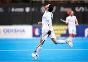 19 January 2024; Draga Walsh of Ireland reacts during the FIH Men's Olympic Hockey Qualifying Tournament semi-final match between Ireland and Spain at Campo de Hockey Hierba Tarongers in Valencia, Spain. Photo by Manuel Queimadelos/Sportsfile