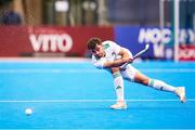 19 January 2024; Kyle Marshall of Ireland in action during the FIH Men's Olympic Hockey Qualifying Tournament semi-final match between Ireland and Spain at Campo de Hockey Hierba Tarongers in Valencia, Spain. Photo by Manuel Queimadelos/Sportsfile