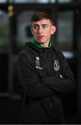 24 January 2024; Darragh Burns stands for a portrait during a Shamrock Rovers media conference at Roadstone Group Sports Club in Dublin. Photo by Seb Daly/Sportsfile