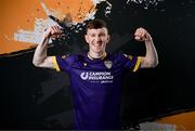 24 January 2024; Cian O'Malley poses for a portrait during a Wexford FC squad portraits session at the SETU Carlow Campus. Photo by Stephen McCarthy/Sportsfile