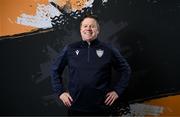 24 January 2024; Manager James Keddy poses for a portrait during a Wexford FC squad portraits session at the SETU Carlow Campus. Photo by Stephen McCarthy/Sportsfile