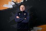 24 January 2024; Manager James Keddy poses for a portrait during a Wexford FC squad portraits session at the SETU Carlow Campus. Photo by Stephen McCarthy/Sportsfile