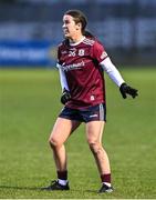 27 January 2024; Róisín Leonard of Galway looks on after kicking a free wide with the last play of the match during the Lidl LGFA National League Division 1 Round 2 match between Galway and Mayo at Duggan Park in Ballinasloe, Galway. Photo by Piaras Ó Mídheach/Sportsfile